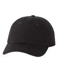 Valucap VC300Y, Youth Small Fit Bio-washed Dad Hat, Black