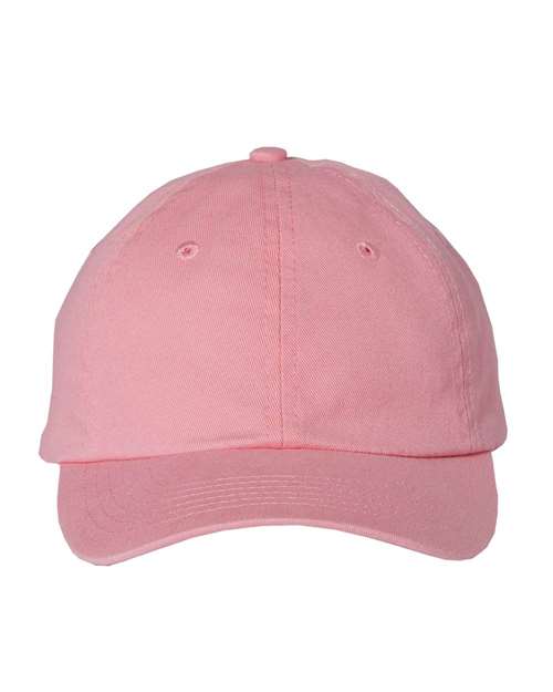 Valucap VC300Y, Youth Small Fit Bio-washed Dad Hat, Pink