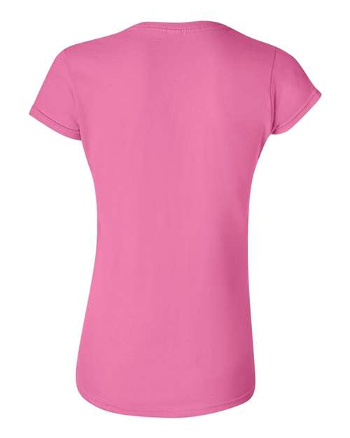Gildan 809, 64000l Women's Softstyle T-shirt, Azalea