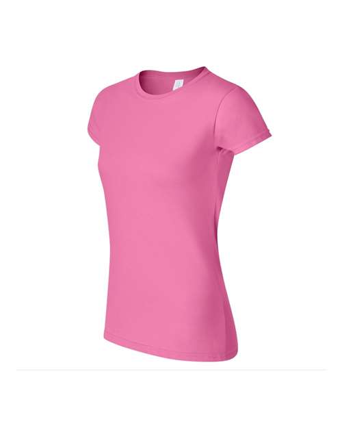 Gildan 809, 64000l Women's Softstyle T-shirt, Azalea