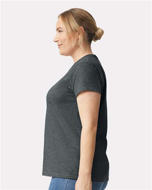 Gildan 817, 2000l Women's Ultra Cotton T-shirt, Dark Heather