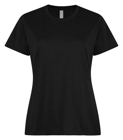 ATC 24EVER 24EVERL, Ring Spun Cotton Ladies' Tee, Black
