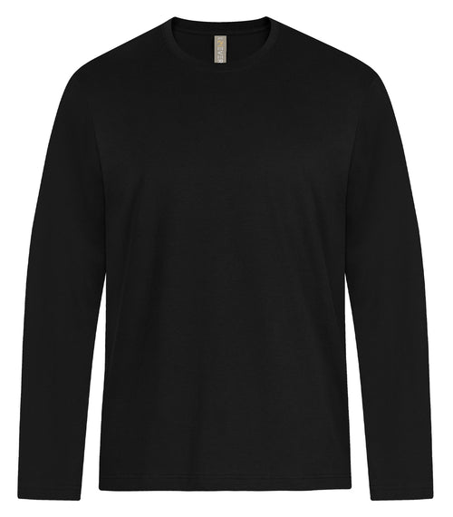 ATC 24EVER 24EVERLS, Ring Spun Cotton Long Sleeve Tee, Black