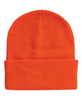 Sportsman SP12, 12" Solid Cuffed Beanie, Blaze Orange