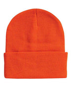 Sportsman SP12, 12" Solid Cuffed Beanie, Blaze Orange