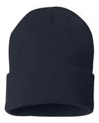 Sportsman SP12, 12" Solid Cuffed Beanie, Navy
