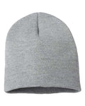 Sportsman SP08, 8" Beanie, Heather Grey
