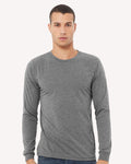 BELLA + CANVAS 3513, T-Shirts - Long Sleeve, Athletic Grey Triblend