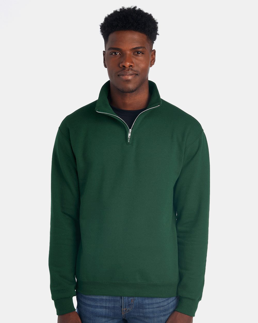 JERZEES 995MR Unisex Nublend Cadet Collar Quarter-Zip Sweatshirt