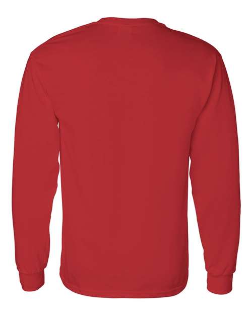 Gildan 5400, Unisex Heavy Cotton Long Sleeve T-shirt, Red