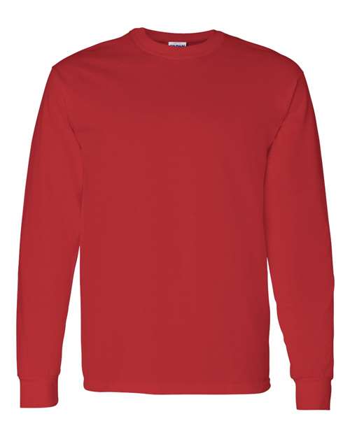 Gildan 5400, Unisex Heavy Cotton Long Sleeve T-shirt, Red