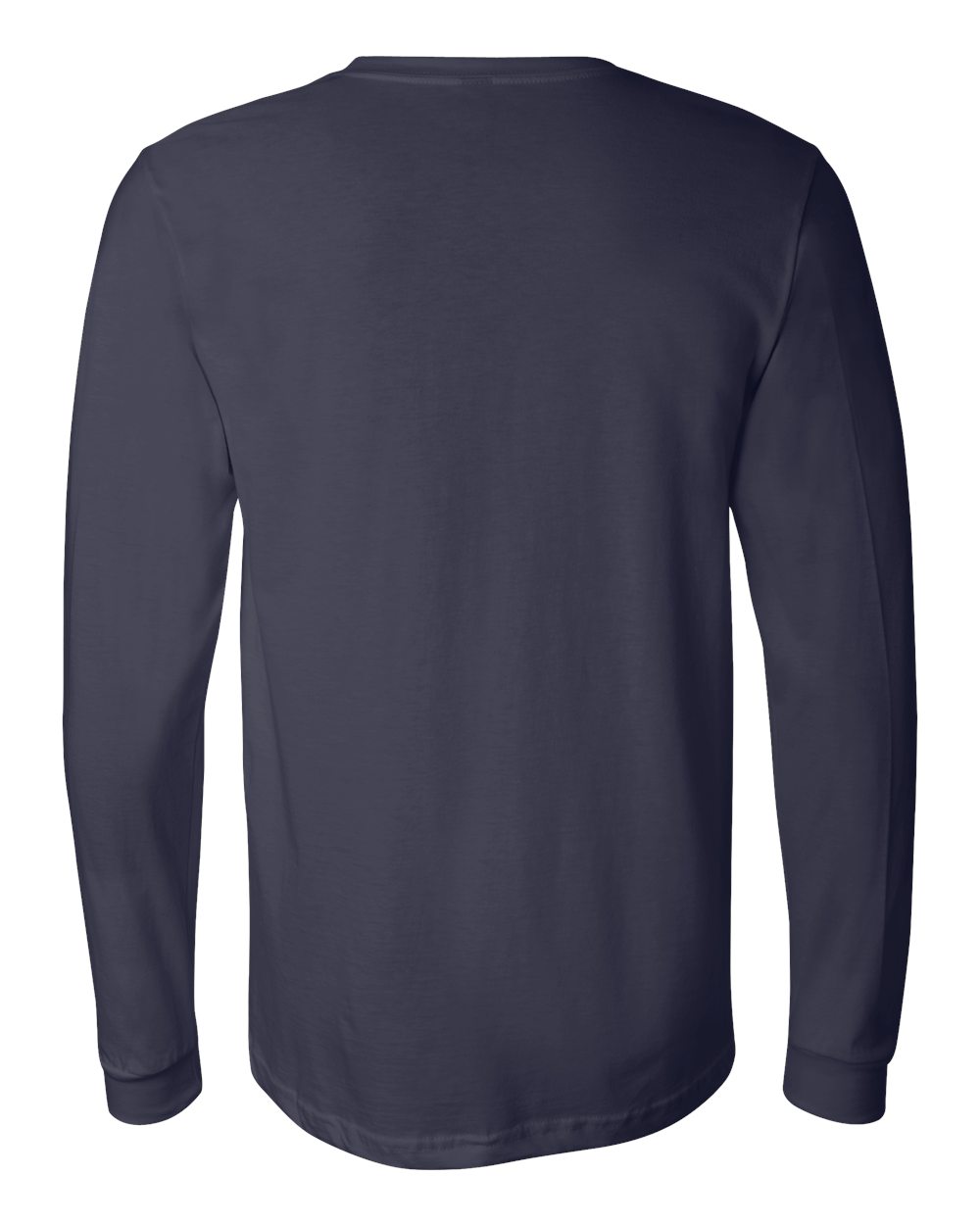 BELLA + CANVAS 3501, T-Shirts - Long Sleeve, Navy