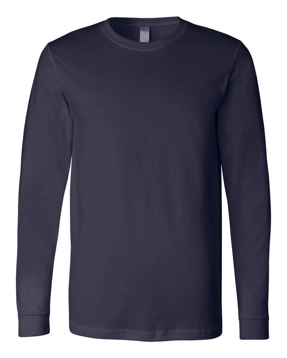 BELLA + CANVAS 3501, T-Shirts - Long Sleeve, Navy