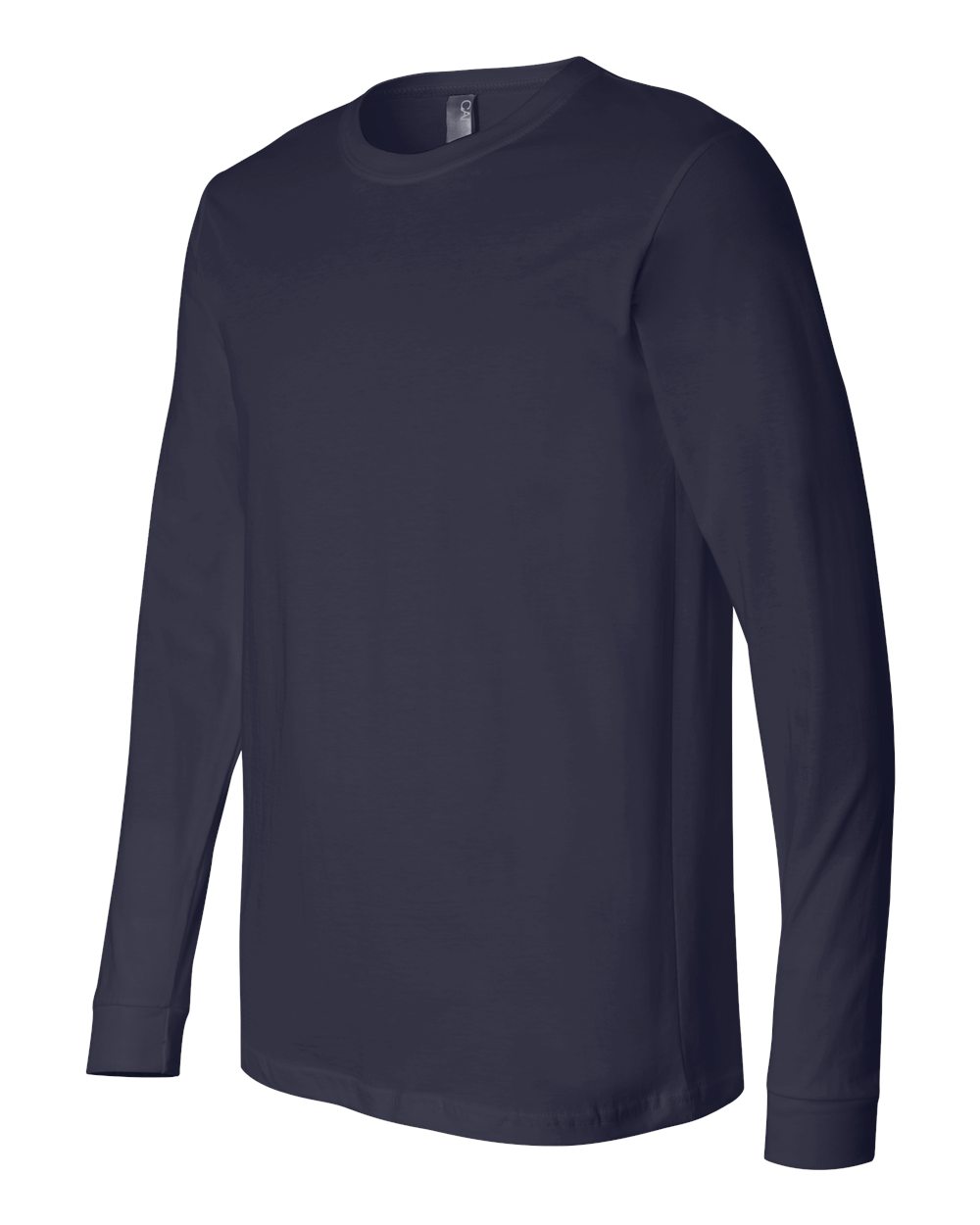 BELLA + CANVAS 3501, T-Shirts - Long Sleeve, Navy