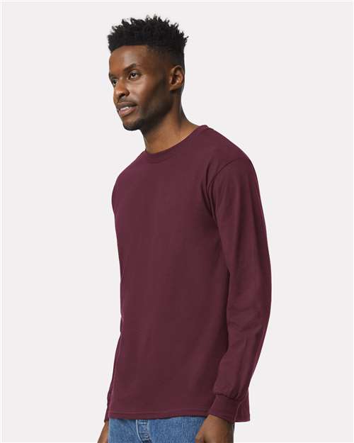 Gildan 2400, Unisex Ultra Cotton Long Sleeve T-shirt, Maroon
