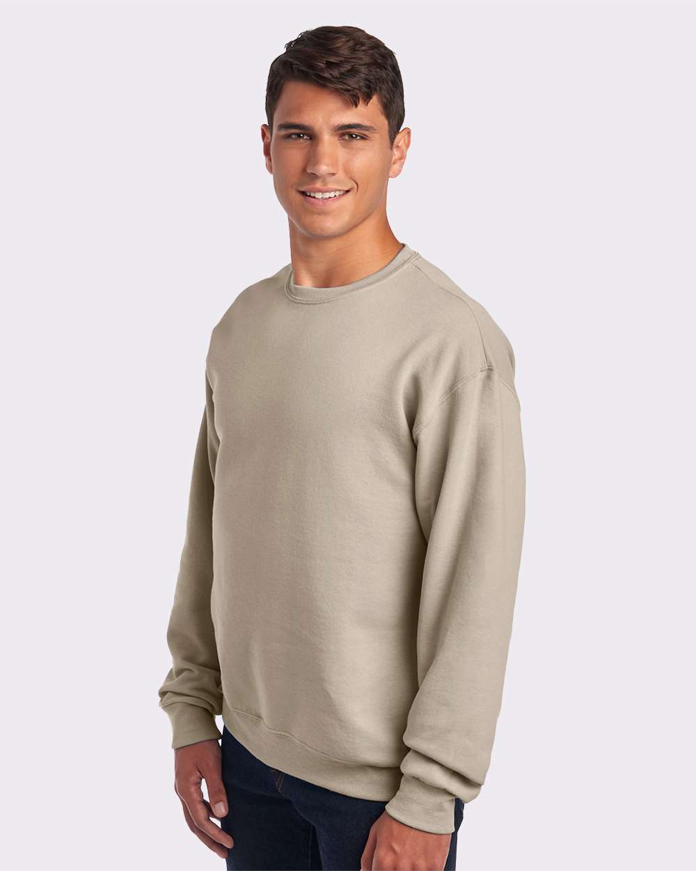 JERZEES 562MR, 371 Unisex Nublend Crewneck Sweatshirt, Sandstone