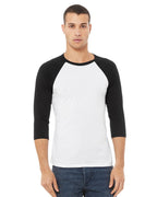 BELLA + CANVAS 3200, T-Shirts - Long Sleeve, Deep Heather/ Black