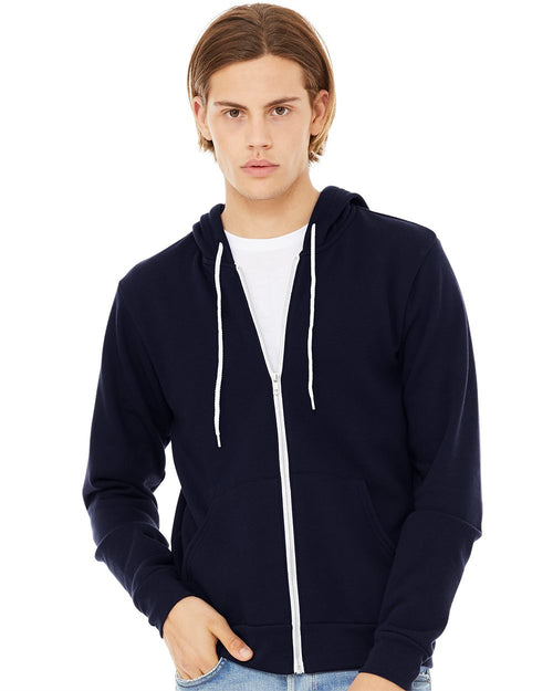 BELLA + CANVAS 3739 Unisex Sponge Fleece Full-Zip Hoodie Sweatshirt