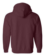 Gildan 18600, Unisex Heavy Blend Full-zip Hooded Sweatshirt, Maroon