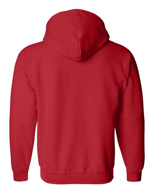 Gildan 415, 18600 Unisex Heavy Blend Full-zip Hooded Sweatshirt, Red