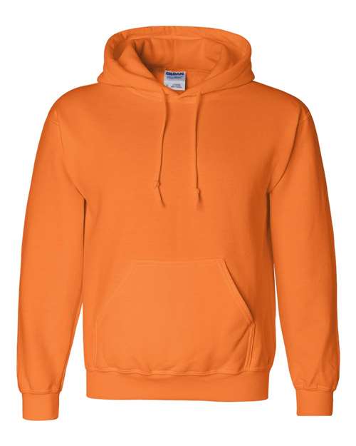 Gildan 423, 12500 Unisex Dryblend Hooded Sweatshirt, Safety Orange