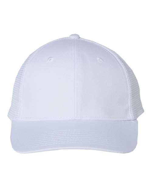 Valucap VC400, Mesh-back Twill Trucker Cap, White