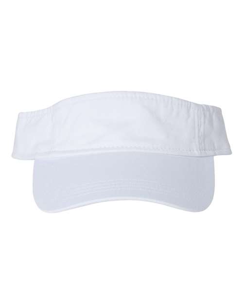 Valucap VC500, Bio-washed Visor, White