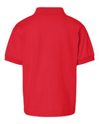 Gildan 8800B, Youth Dryblend Jersey Polo, Red