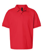 Gildan 8800B, Youth Dryblend Jersey Polo, Red