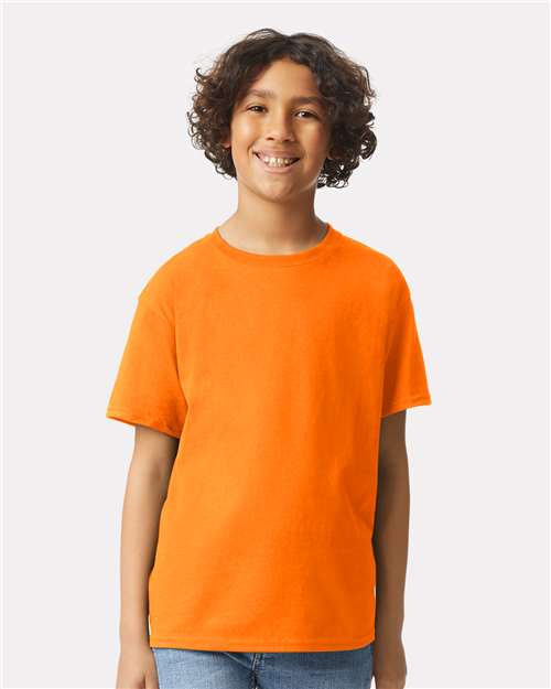Gildan 551, 2000b Youth Ultra Cotton T-shirt, Safety Orange