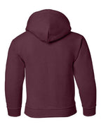 Gildan 18500B, Youth Heavy Blend Hooded Sweatshirt, Maroon