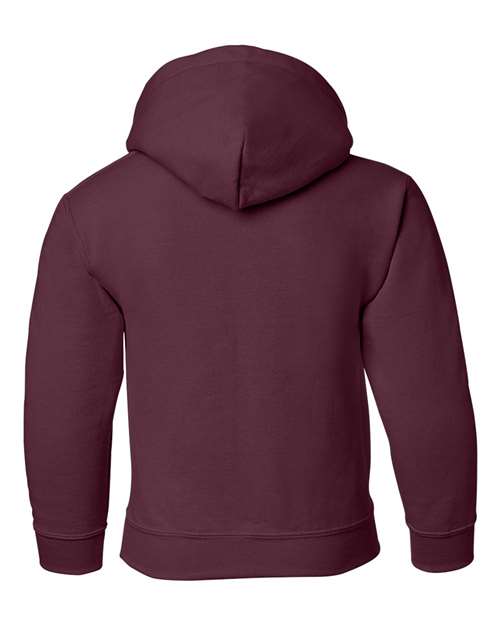 Gildan 18500B, Youth Heavy Blend Hooded Sweatshirt, Maroon