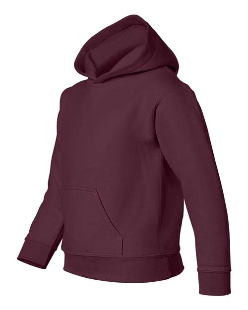Gildan 557, 18500b Youth Heavy Blend Hooded Sweatshirt, Maroon