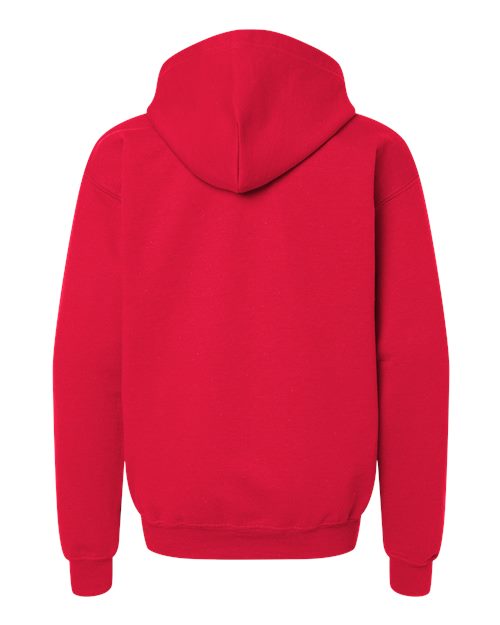 Gildan 18600B, Youth Heavy Blend Full-zip Hooded Sweatshirt, Red