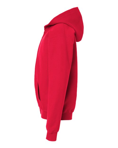 Gildan 562, 18600b Youth Heavy Blend Full-zip Hooded Sweatshirt, Red