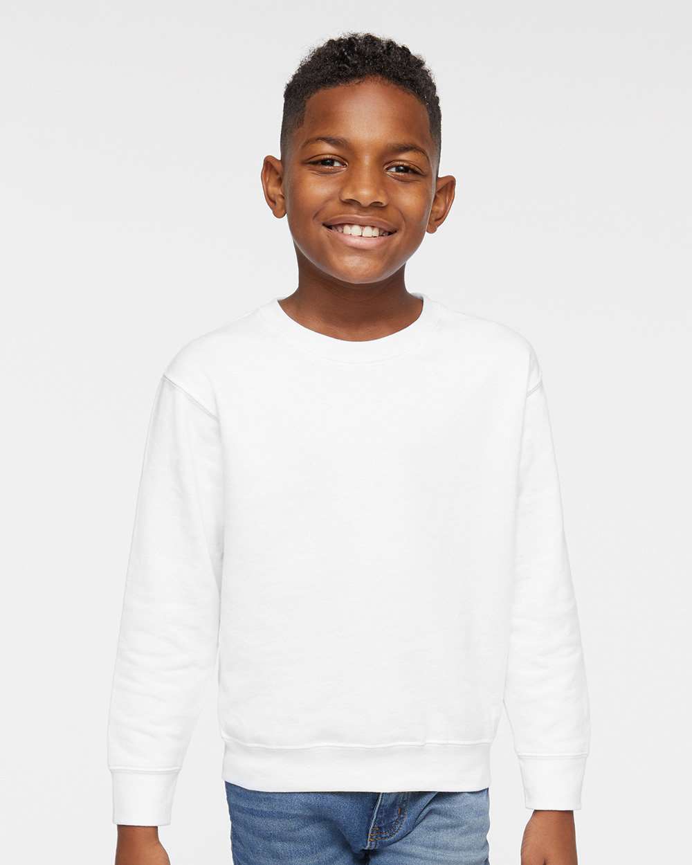 Rabbit Skins 3317, Fleece - Premium - Crew, White