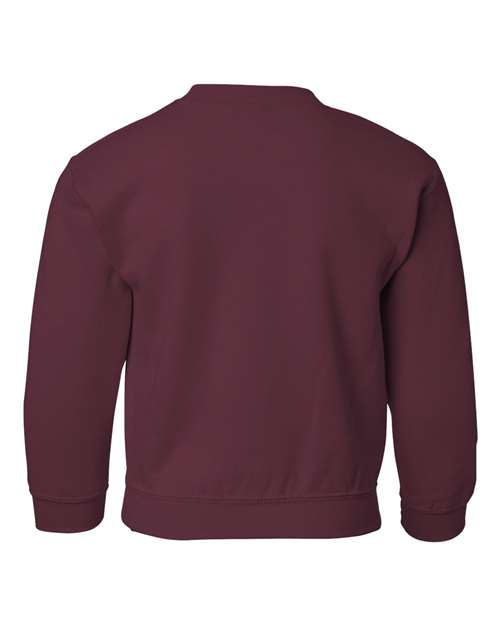 Gildan 571, 18000b Youth Heavy Blend Crewneck Sweatshirt, Maroon