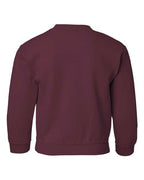Gildan 571, 18000b Youth Heavy Blend Crewneck Sweatshirt, Maroon