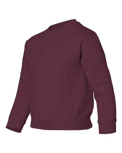 Gildan 571, 18000b Youth Heavy Blend Crewneck Sweatshirt, Maroon