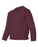 Gildan 571, 18000b Youth Heavy Blend Crewneck Sweatshirt, Maroon