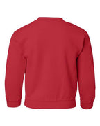 Gildan 571, 18000b Youth Heavy Blend Crewneck Sweatshirt, Red
