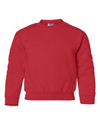 Gildan 571, 18000b Youth Heavy Blend Crewneck Sweatshirt, Red