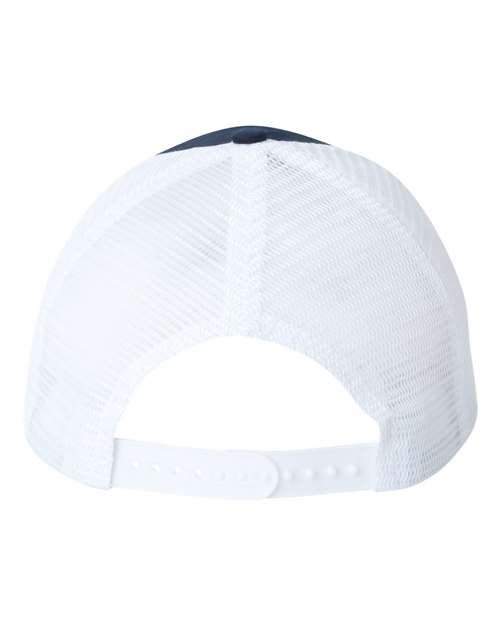 Valucap VC400, Mesh-back Twill Trucker Cap, Navy/ White