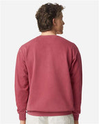 Comfort Colors 1566, Unisex Garment-dyed Crewneck Sweatshirt, Crimson