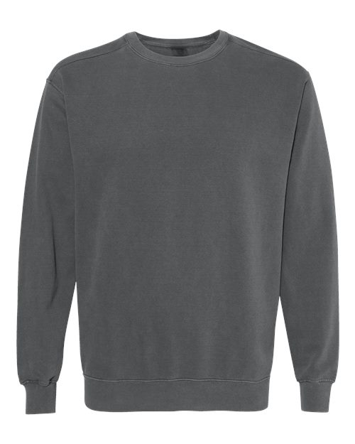 Comfort Colors 1566, Unisex Garment-dyed Crewneck Sweatshirt, Pepper