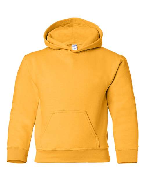 Gildan 557, 18500b Youth Heavy Blend Hooded Sweatshirt, Gold
