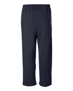 Gildan 1697, 18400 Unisex Heavy Blend Open-bottom Sweatpants, Navy