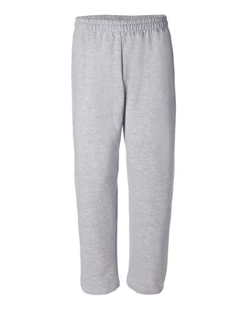 Gildan 1697, 18400 Unisex Heavy Blend Open-bottom Sweatpants, Sport Grey