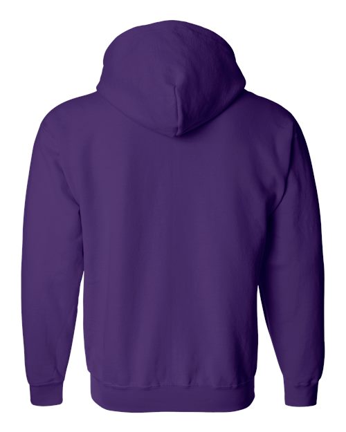 Gildan 415, 18600 Unisex Heavy Blend Full-zip Hooded Sweatshirt, Purple