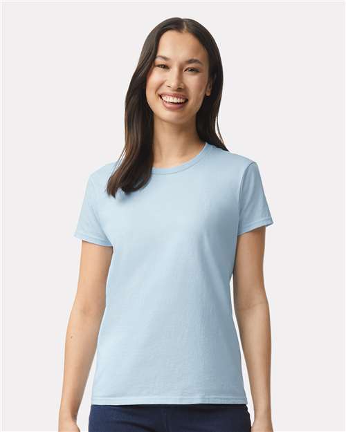 Gildan 817, 2000l Women's Ultra Cotton T-shirt, Light Blue